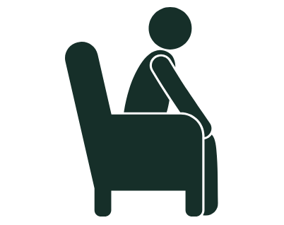 長時間ソファーに座る